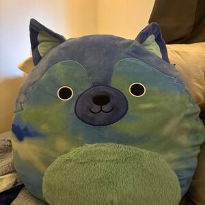 Squishmallows Blue and Green Fox Plush